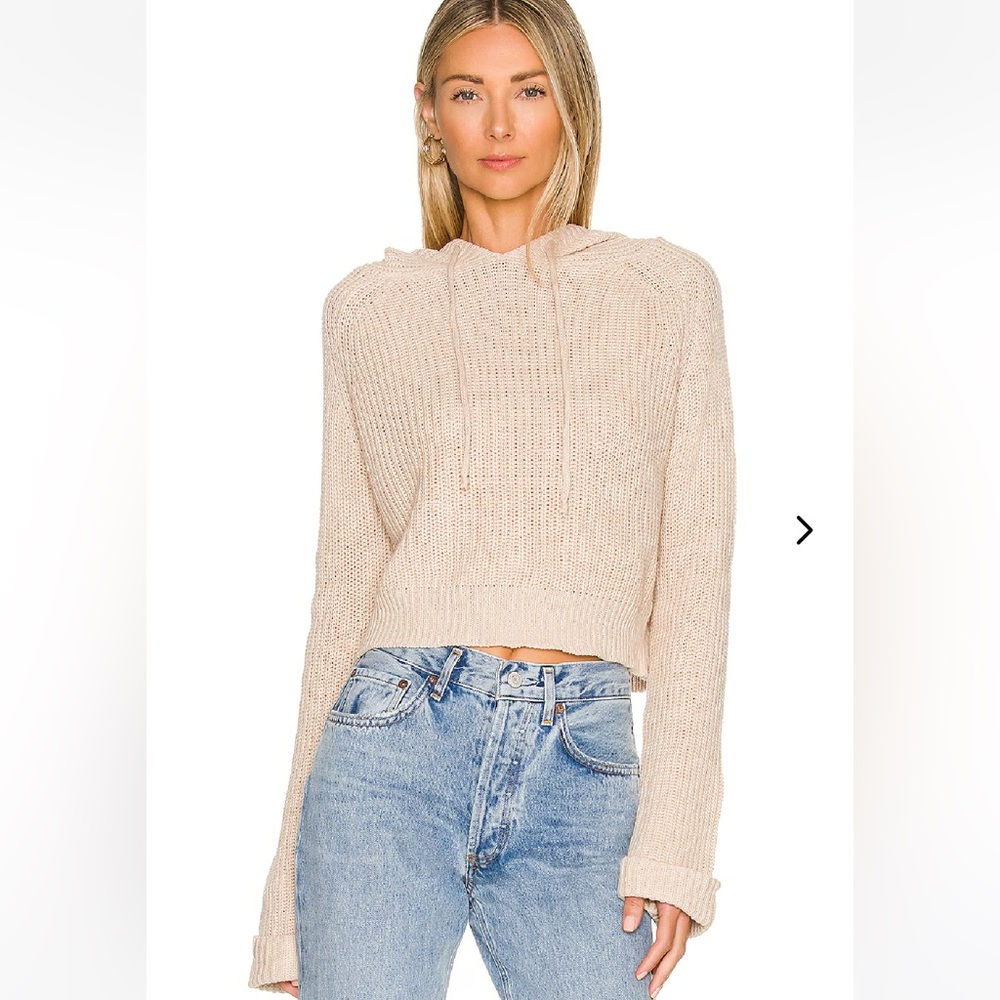 Lovers + Friends Knit Sweater Hoodie